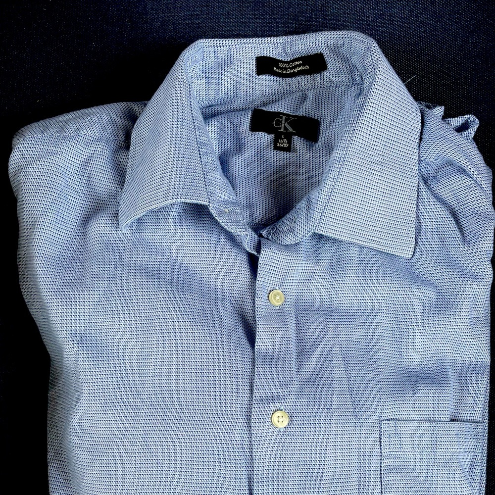 Calvin Klein blue dress shirt